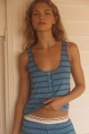 Lyrebird The Briar Henley Tank Top By  In Blue