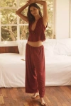 Lyrebird The Briar Lace-trim Pants In Brown