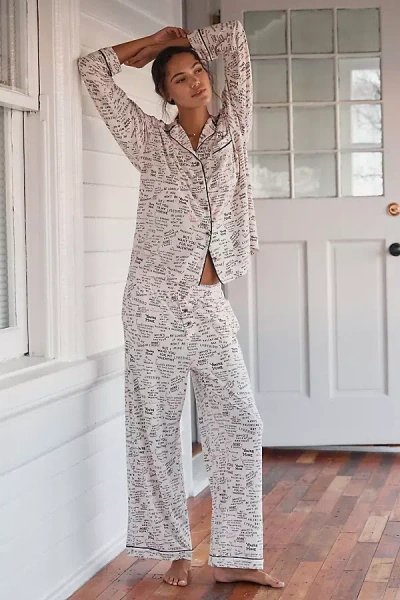 Lyrebird The  Modaluxe Pajama Pants In Black