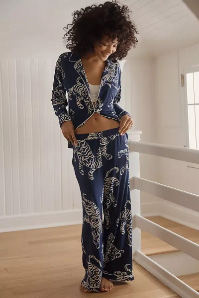 Lyrebird The  Modaluxe Pajama Pants In Blue