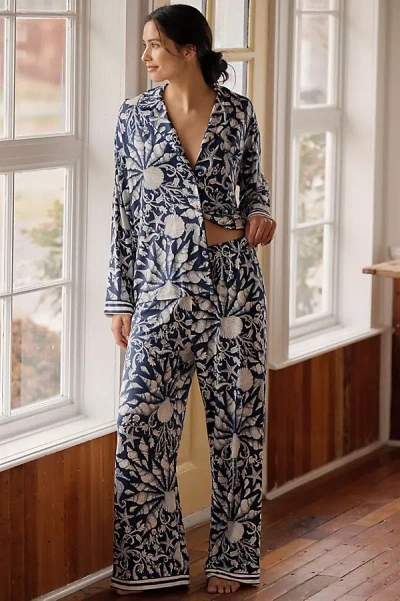 Lyrebird The  Modaluxe Pajama Pants In Blue