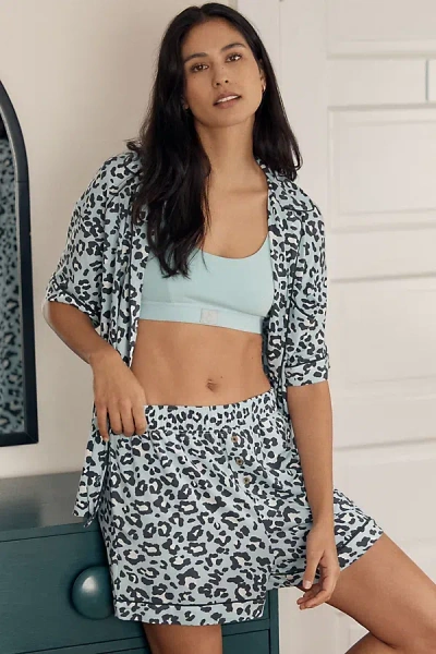 Lyrebird The  Modaluxe Pajama Shorts In Animal Print