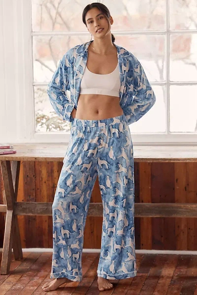 Lyrebird The  Modaluxe Pyjama Bottoms In Blue