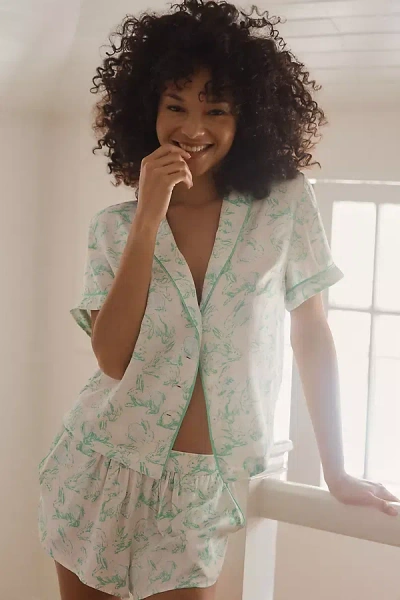 Lyrebird The  Silky Pajama Top In Multi