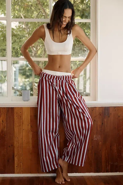 Lyrebird Wide-leg Pleated Boxer Pants In Multi