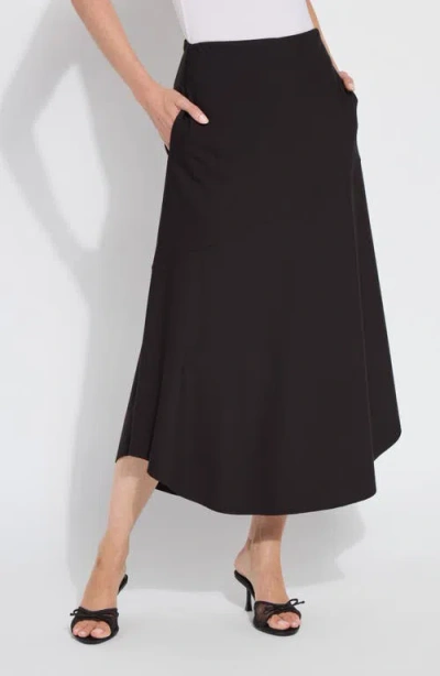 Lyssé A-line Ponte Midi Skirt