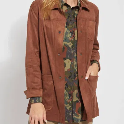 Lyssé Abigail Suede Jacket In Brown