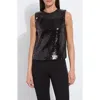 Lyssé Lysse Adaline Sequin Shell Top In Black