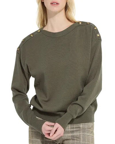LYSSÉ ADELAIDE BUTTON TRIM SWEATER