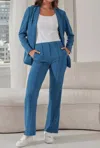 Lyssé Adeline Relaxed Fit Pant In Magnetic Blue In Blue