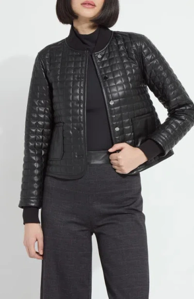Lyssé Lysse Agnes Quilted Faux Leather Jacket In Black