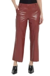 Lyssé Aimee Vegan Leather Pant In Auburn In Auburn