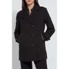 Lyssé Lysse Alma Calvary Stretch Cotton Twill Peacoat In Black