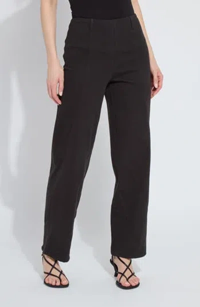 Lyssé Lysse Amabel High Waist Seamed Barrel Leg Jeans In Black