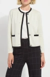 Lyssé Amal Sweater Jacket In Chalk In White