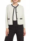Lyssé Amal Sweater Jacket In Chalk In White