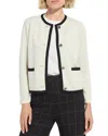 Lyssé Amal Sweater Jacket In Chalk In Neutral