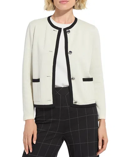 Lyssé Amal Sweater Jacket In Chalk In White