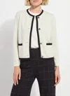 Lyssé Amal Sweater Jacket In Chalk In White