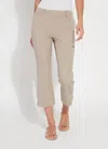 Lyssé Amanda High Rise Cropped Bootcut Pants In Grey