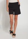 Lyssé Amanda Stretch Twill Shorts In Black