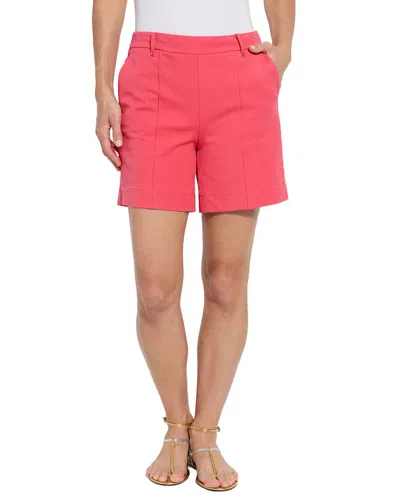 Lyssé Amanda Short In Coral Sunset In Red