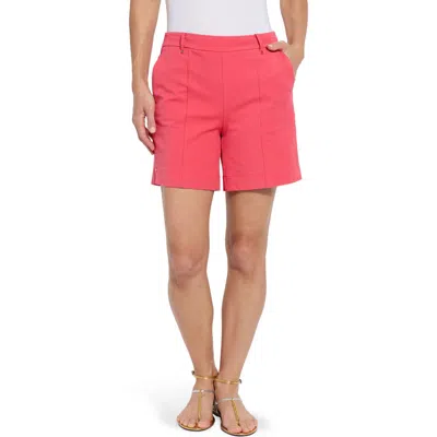 Lyssé Amanda Stretch Twill Shorts In Coral Sunset