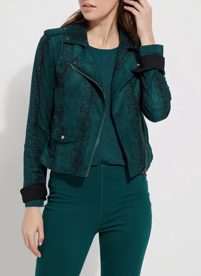 Lyssé Amelia Moto Jacket In Green
