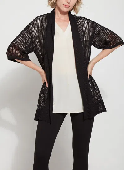 Lyssé Amora Lightweight Cardigan In Black