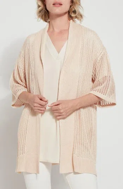 LYSSÉ LYSSE AMORA LINEN MESH DUSTER