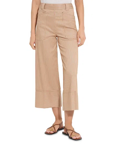 Lyssé Analia Wide Leg Denim Pants In Brown