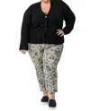 Lyssé Andi Bootcut Crop In Afternoon Camo In Black