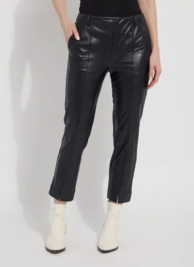 Lyssé Andrea Crop Vegan Trouser (26" Inseam) In Black