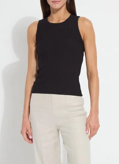 Lyssé Andreia Ribbed Knit Tank In Black