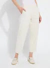 Lyssé Anelise Barrel Trouser In Oat In White
