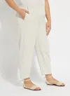 Lyssé Anelise Barrel Trouser (plus Size, 26" Inseam) In White