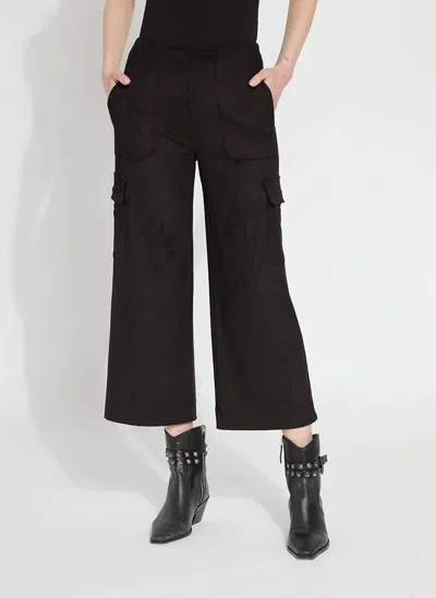 Lyssé Anita Vegan Crop Cargo Pant In Black