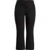 Lyssé Ankle Baby Bootcut Jeans In Black