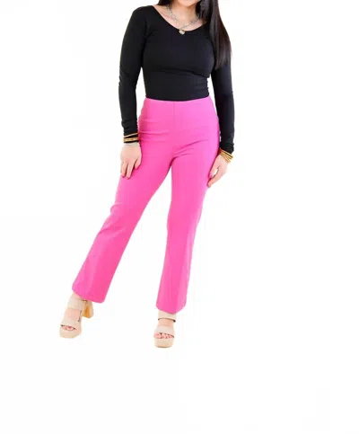LYSSÉ ANKLE BABY BOOTCUT PANTS IN PINK CRUSH