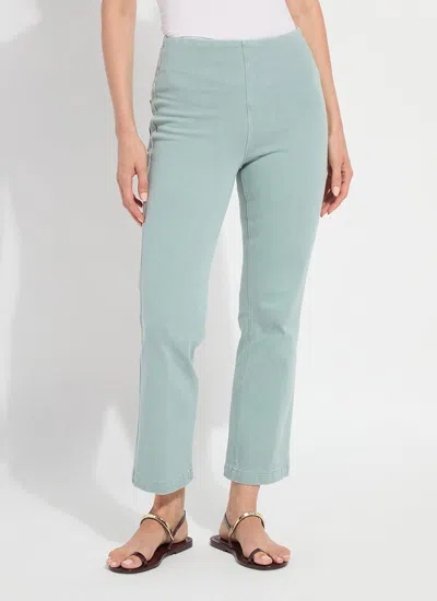 Lyssé Ankle Denim Baby Bootcut - Antique Wash Detox Green (27" Inseam)