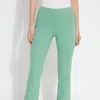 Lyssé Ankle Denim Baby Bootcut Jeans In Indie Green