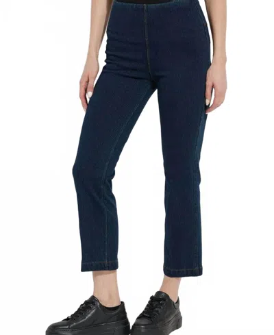 Lyssé Ankle Denim Baby Bootcut Jeans In Indigo