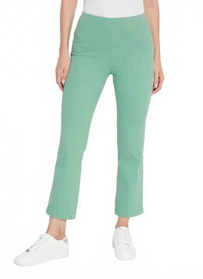 Lyssé Ankle Denim Baby Bootcut Pant In Indie Green