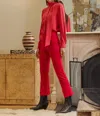 Lyssé Ankle Elysse Pant In Deep Red