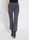 Lyssé Patterned Ankle Elysse Pant In Wall Street Plaid In Multi