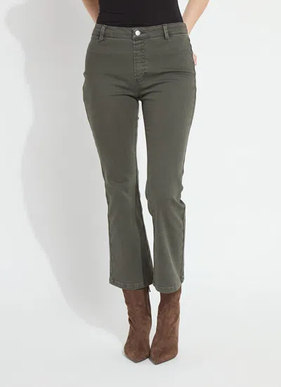 Lyssé Ankle Estelle Everyday Flare Denim (27" Inseam) In Green