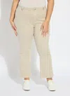 Lyssé Lysse Estelle Pull-on Ankle Flare Jeans In Neutral