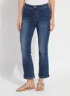 Lyssé Lysse Estelle Pull-on Flare Ankle Jeans In Blue
