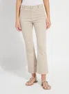 Lyssé Lysse Estelle Pull-on Flare Ankle Jeans In Neutral
