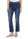 Lyssé Ankle Estelle Everyday Flare Jeans In Dark Midwash In Blue